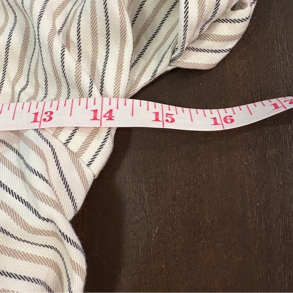 Antonio Melani Striped Collar Button Front Shirt Dress Size 12 - Picture 6 of 8